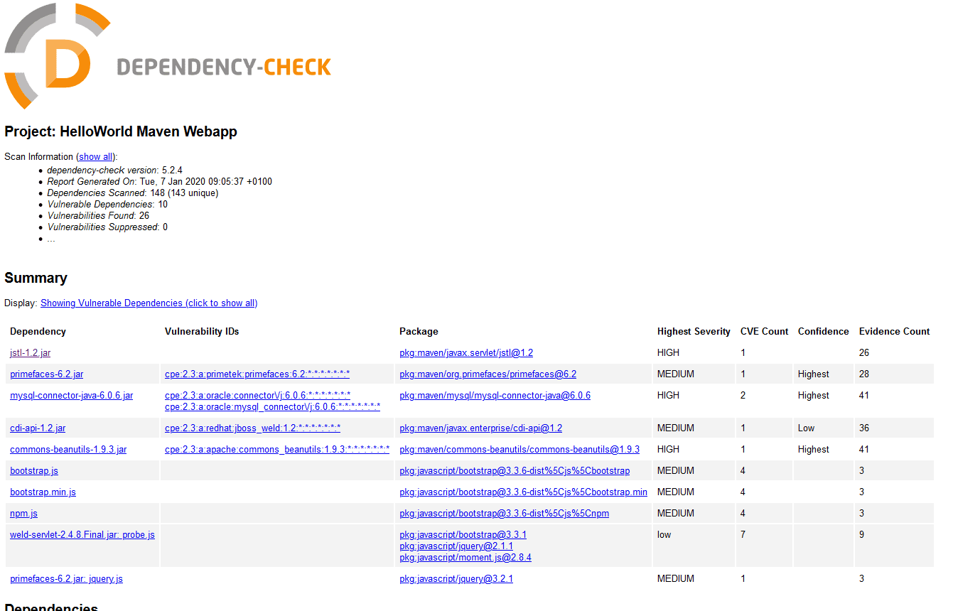2020 01 07 11 51 34 dependency check report