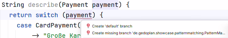 Von Java 17 zu Java 25: Espresso oder kalter Kaffee? 3 switch error fix png